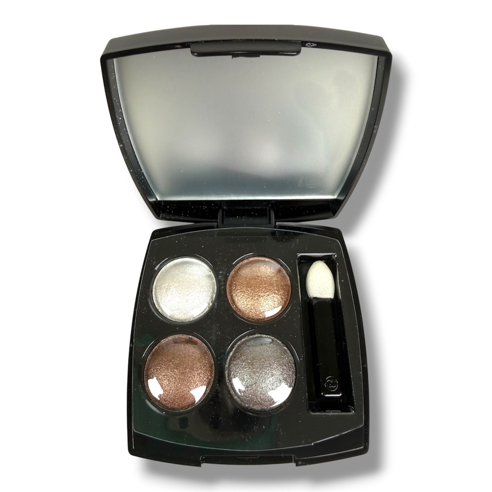 Chanel Palette Les 4 Ombres Eyeshadow Quad 304 Clair-Obscur Silver Bronze